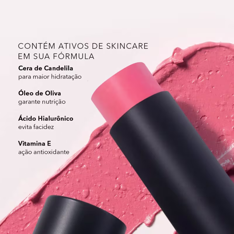 Kit Océane Edition Blush Cloudy Pink Stick Contorno Marrom Claro e Flat Blend Azul (3 produtos)