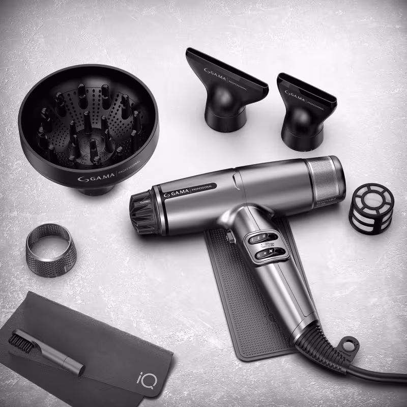 Kit Secador iQ Lite Max Silver e Prancha G-Evo Silk Chrome 127V