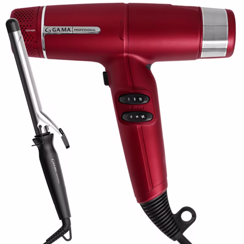 Kit Secador iQ Lite Red e Modelador Salon Curl 25mm 220V