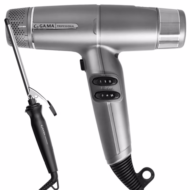 Kit Secador iQ Lite Silver e Modelador Salon Curl 9mm 220V