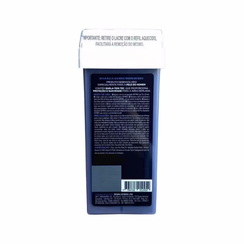 Kit 50 Folha Lenço Descartável E 3 Cera Roll-on Men Depimiel