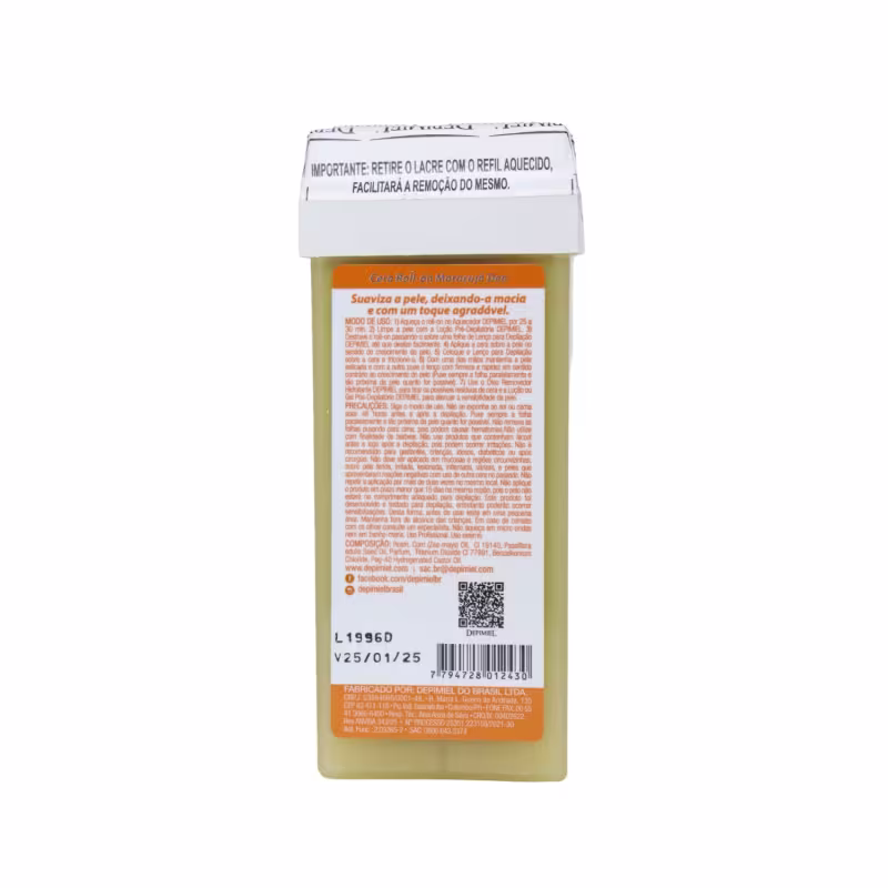 Kit 50 Folha Lenço Descartável E 3 Cera Roll-on Mel Depimiel