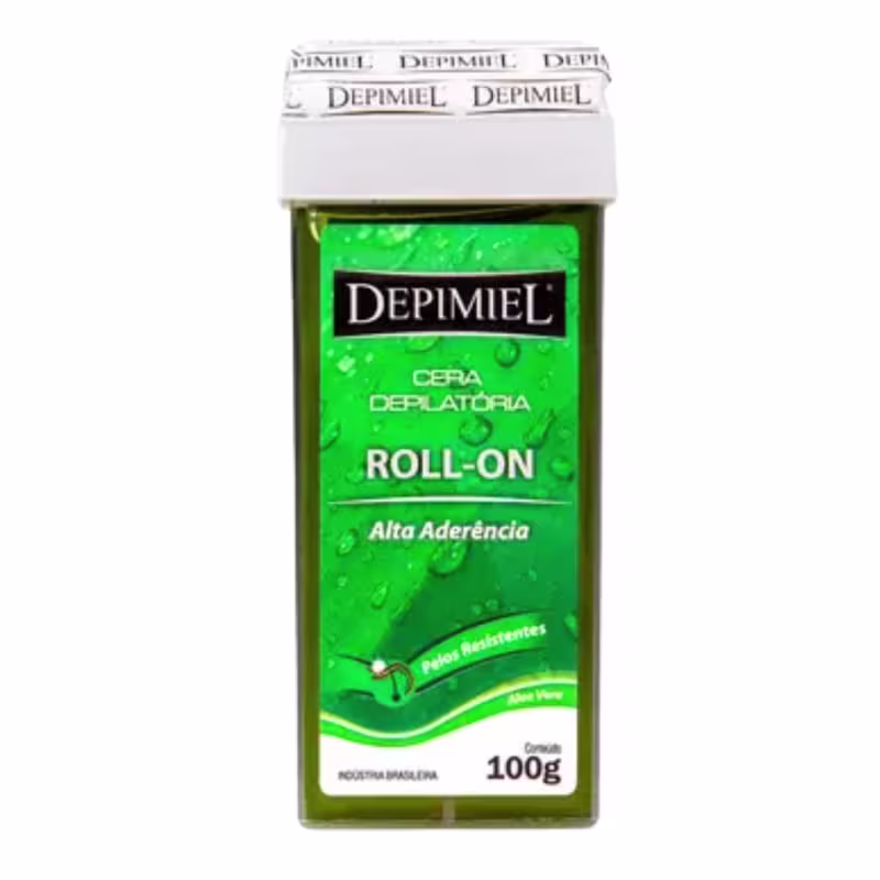 Kit 50 Folha Descartável E 2 Cera Roll-on Aloe Vera Depimiel