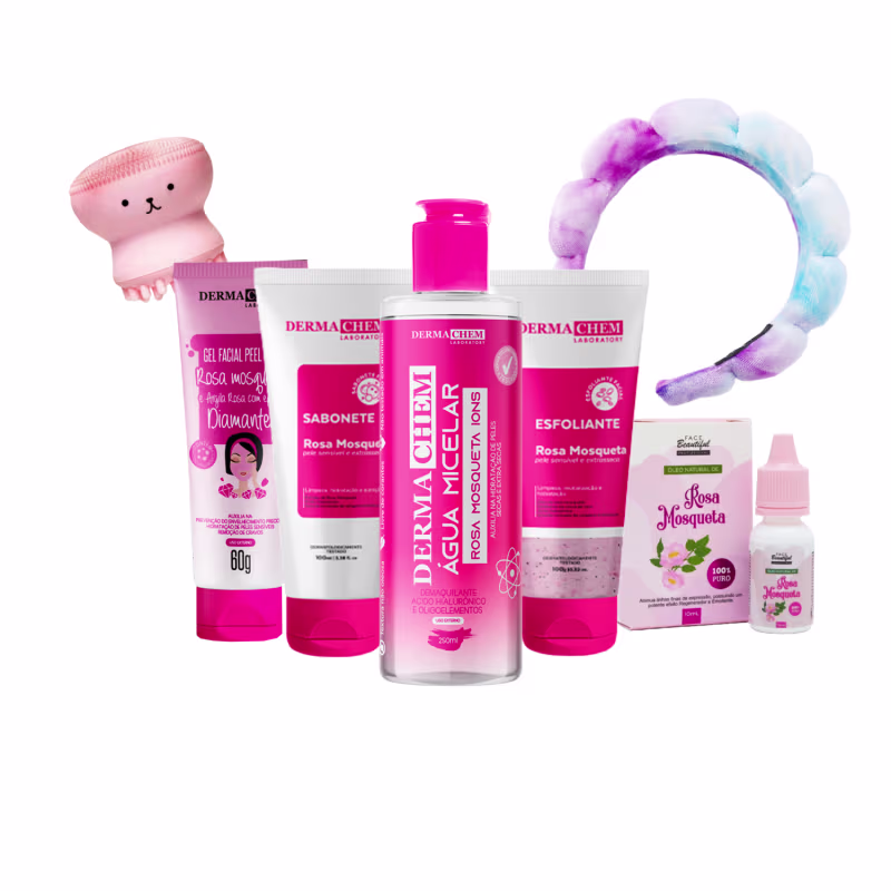 Skin Care Infantil de Rosa Mosqueta Completo Ideal Para Crianças