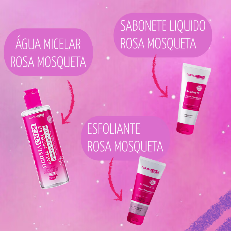 Skin Care Infantil de Rosa Mosqueta Completo Ideal Para Crianças