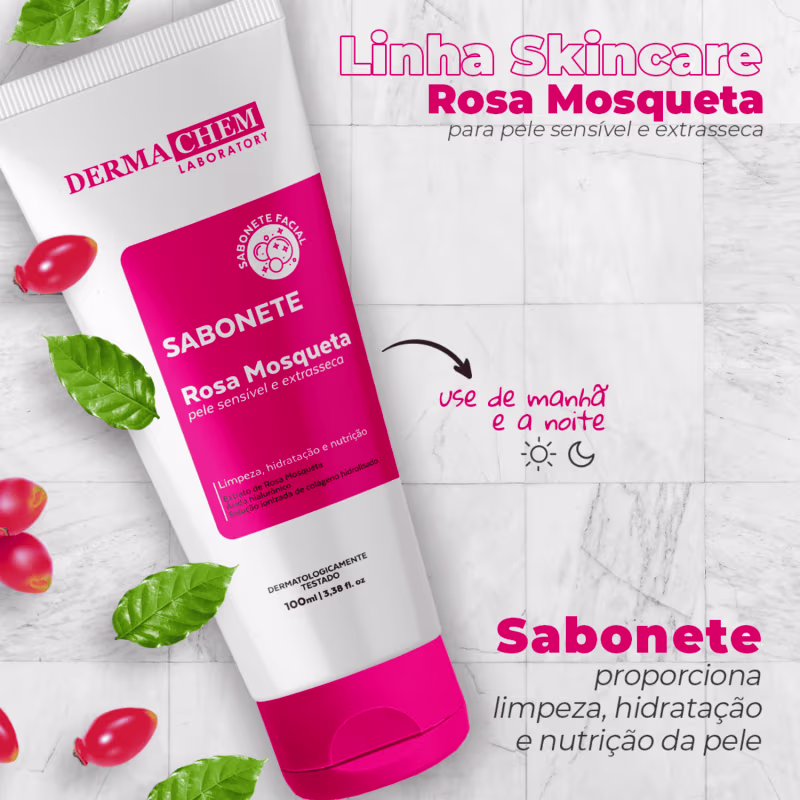 Skin Care Infantil de Rosa Mosqueta Completo Ideal Para Crianças