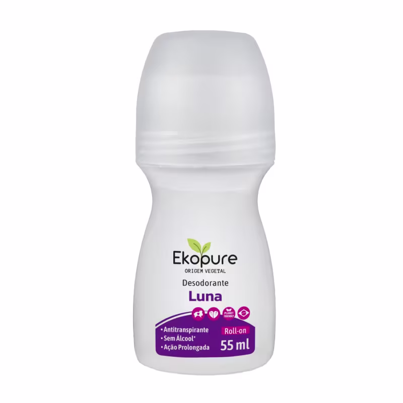 Kit 3 Desodorante Rollon Antitranspirante Luna Corpo Ekopure
