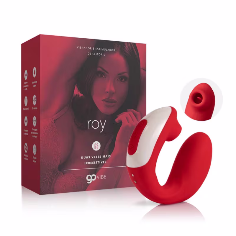 Vibrador e Estimulador de Clitóris Recarregável Go Vibe Roy