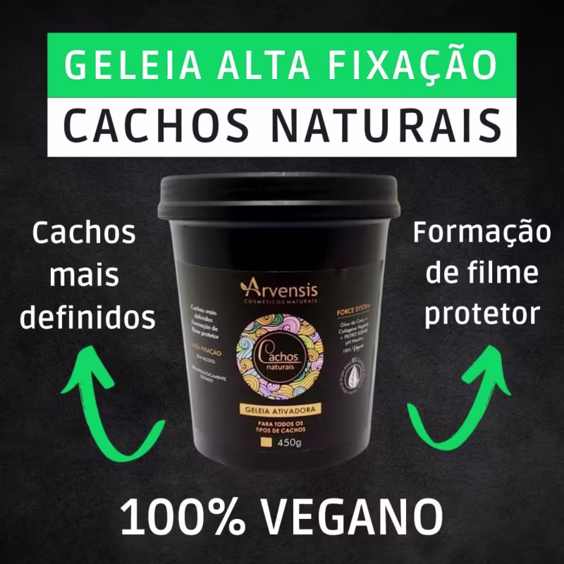 Kit Arvensis Cachos Sh Cond Masc Ondulado Geleia Alta 2x1