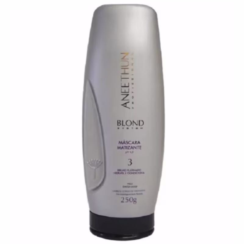 Kit Matizante Blond System Shampoo + Máscara para Cabelos Loiros ou Grisalhos - Aneethun (02 Produtos)