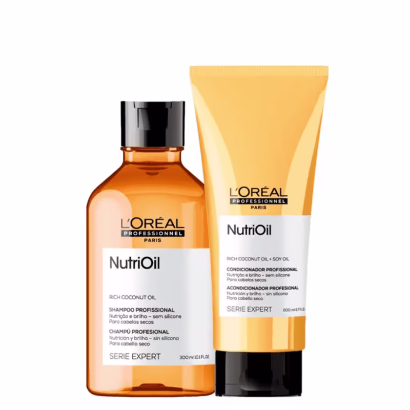 Kit L'Oréal Professionnel Serie Expert NutriOil Duo Basic, 2 produtos.