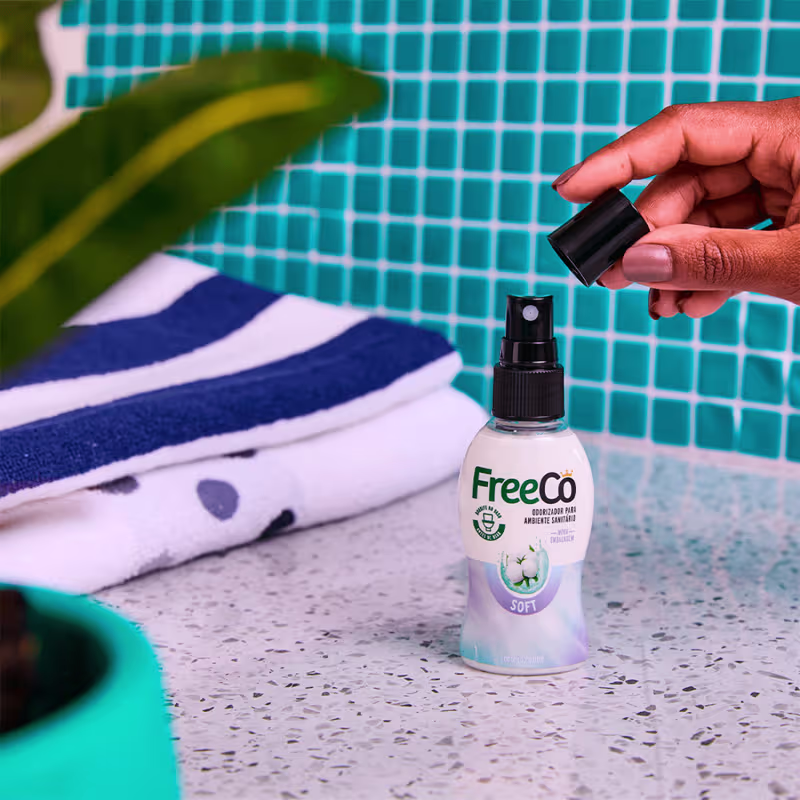 Bloqueador de Odores Sanitários FreeCô Soft, 60ml.