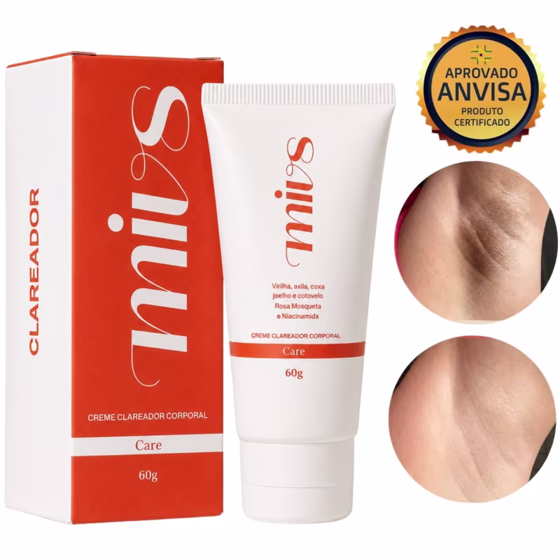 Clareador Dérmico Mivs Antimanchas Intimo e Corporal Virilha Axila Coxa Cotovelo Joelho 60g