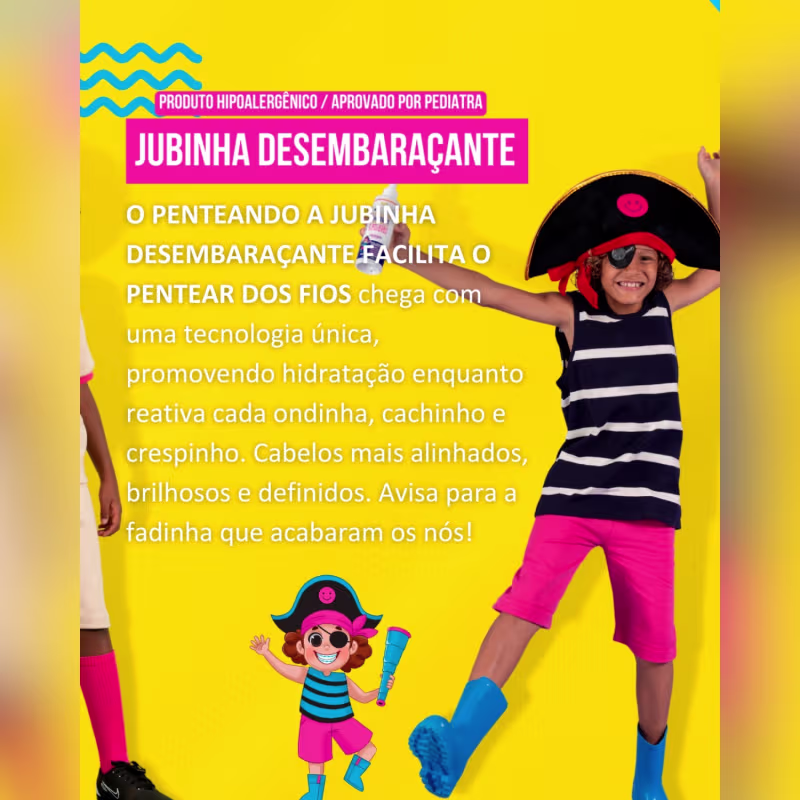Kit Widi Care Jubinha Sh Cond Gelatina Spray Desembaraçante