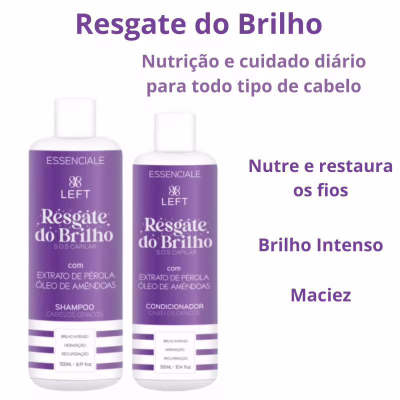 Shampoo 500ml + Cond 300ml SOS Capilar Resgate do Brilho Essenciale