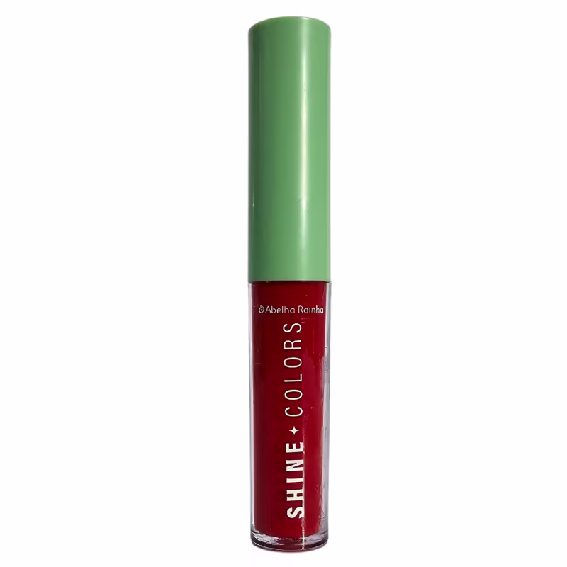 Abelha Rainha Shine Colors Batom Vinil Laranja Pompom 3,5g