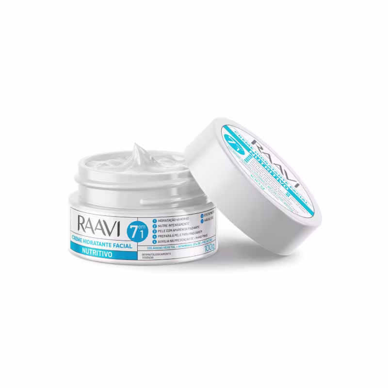 Kit Facial Gel Refrescante Creme Noturno Creme Hidrata Raavi