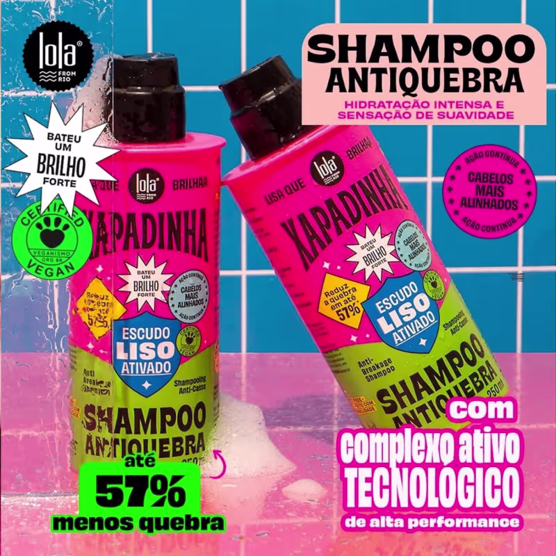 Kit Lola From Rio Xapadinha Shampoo Máscara Oil (3 produtos)