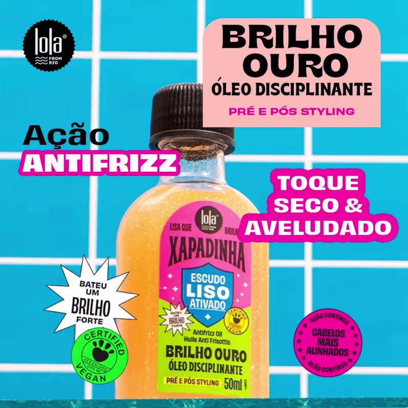 Kit Lola From Rio Xapadinha Shampoo Máscara Oil (3 produtos)