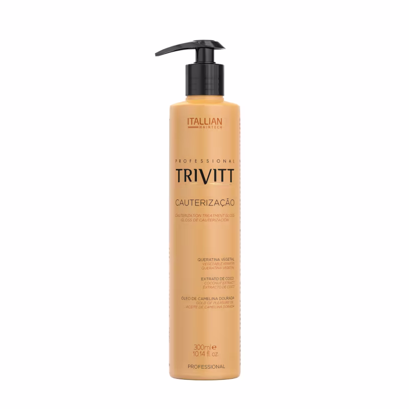 Kit Itallian Hairtech Trivitt Reconstrução Capilar Profissional Pós Química (4 Produtos)