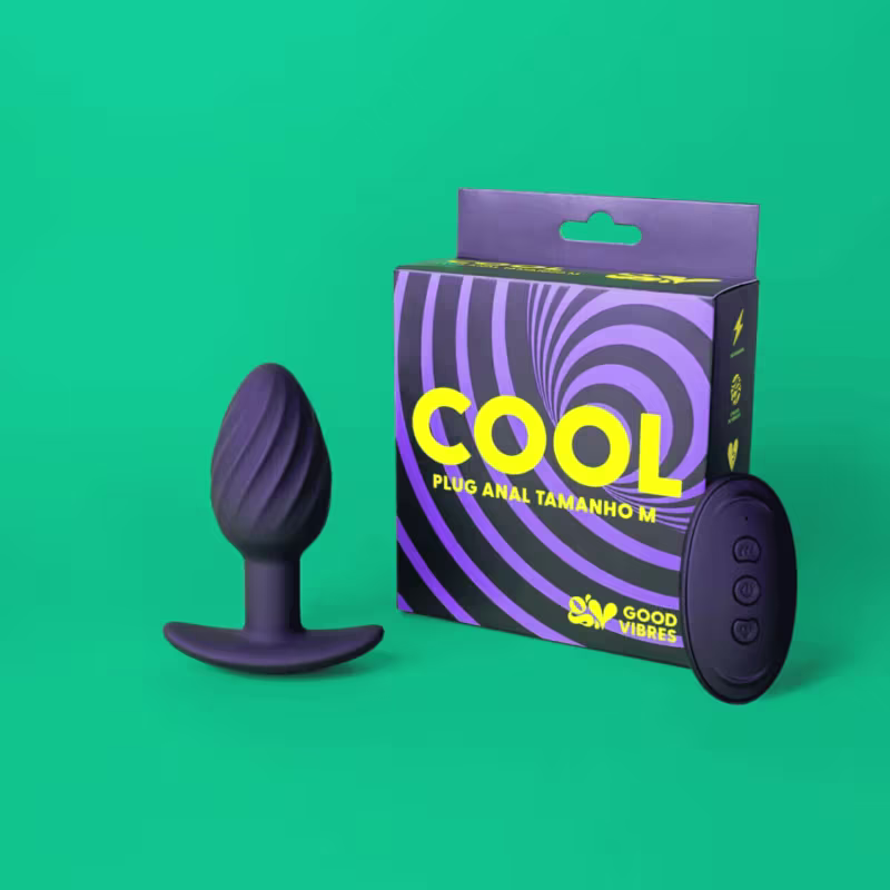 Plug Anal Cool M com Controle Remoto