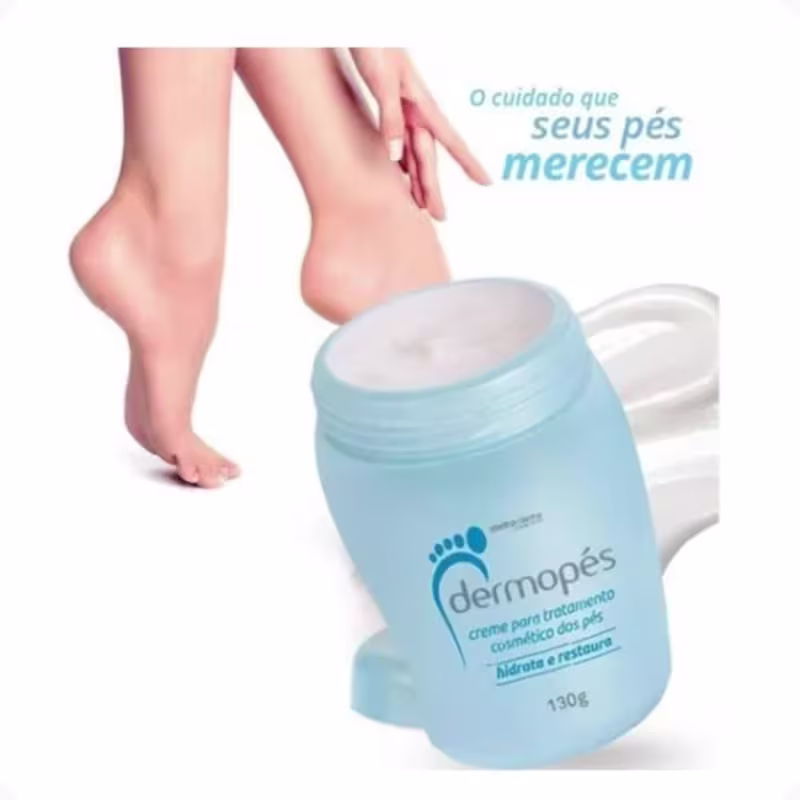 Creme para os Pés Abelha Rainha Dermopés Hidrata e Restaura, 130g.