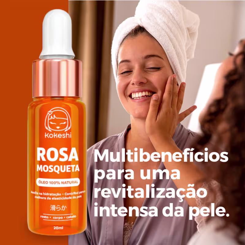 Kit Renovadores Kokeshi Pele Porcelana Óleo de Rosa Mosqueta