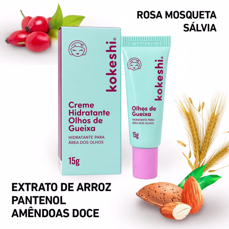 Kit Dupla Renovadores Faciais Kokeshi Pele Porcelana Olhos Gueixa