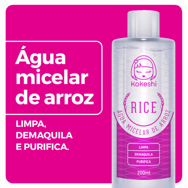 Kit Cuidados Essenciais Kokeshi Limpeza Hidratação