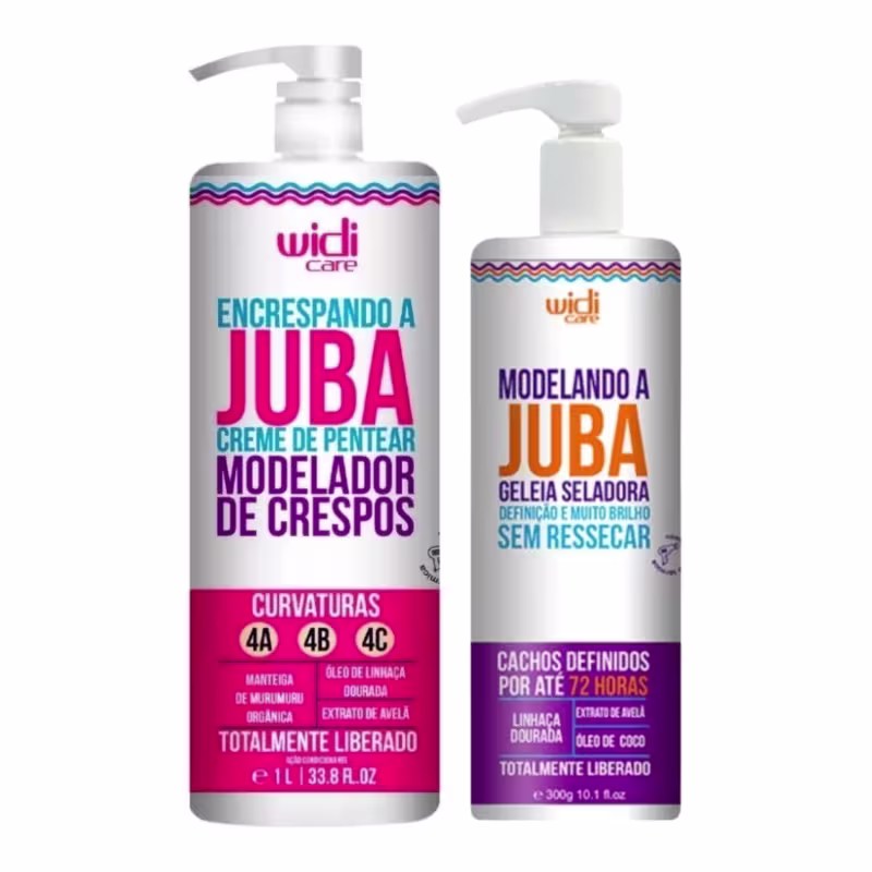 Kit Widi Care Juba Creme Encrespando 1l + Geleia 300ml
