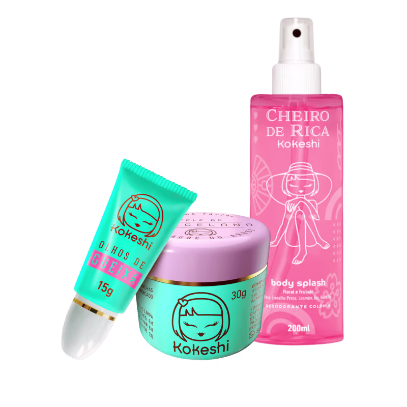 Kit 3 Sérum Facial Kokeshi Antimanchas Anti-idade Antiacne