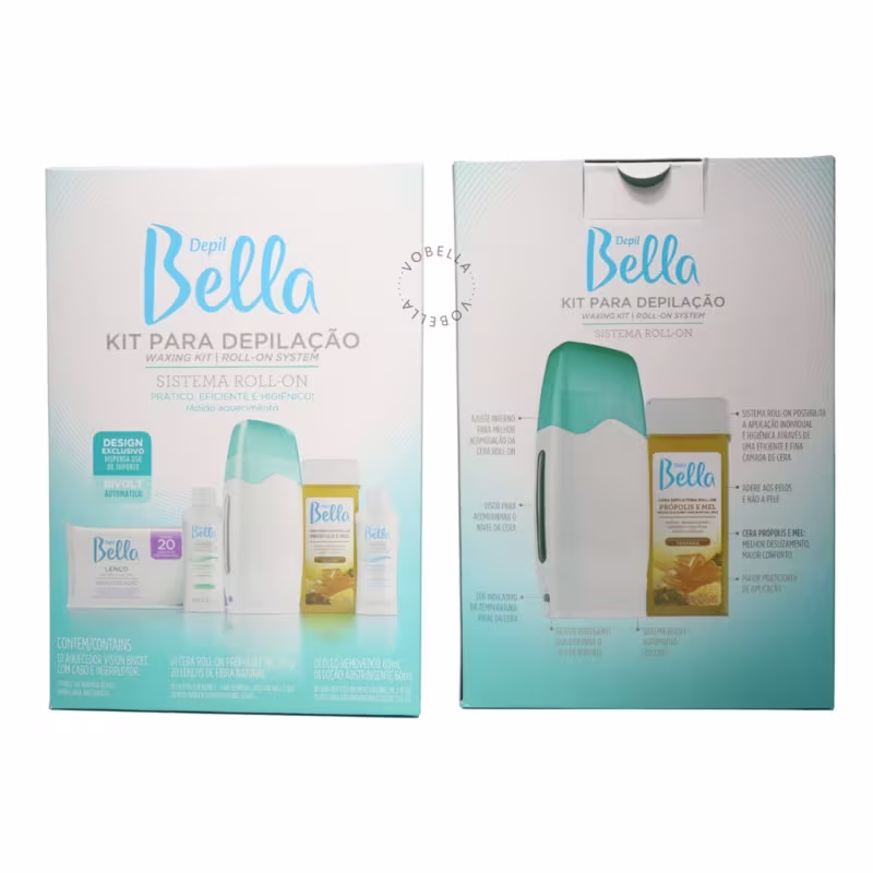 Kit 6 Roll-on Pré Pós Depilação Aquecedor Bivolt Depil Bella
