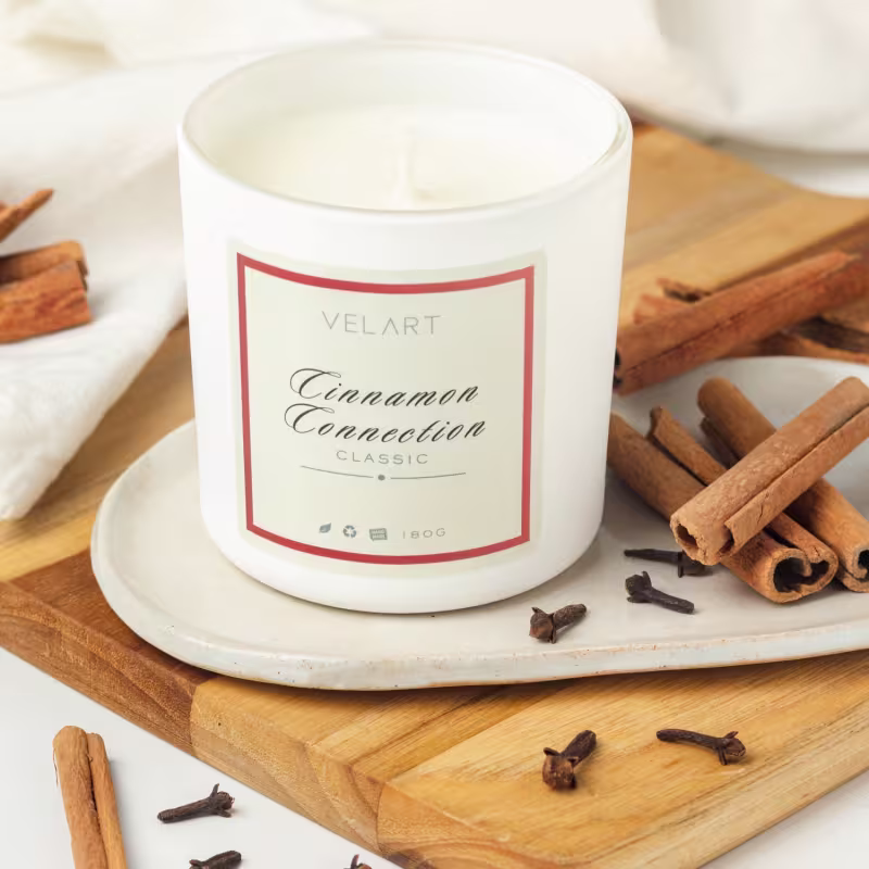 Vela Aromática Velart Classic Cinnamon Connection, 180g.