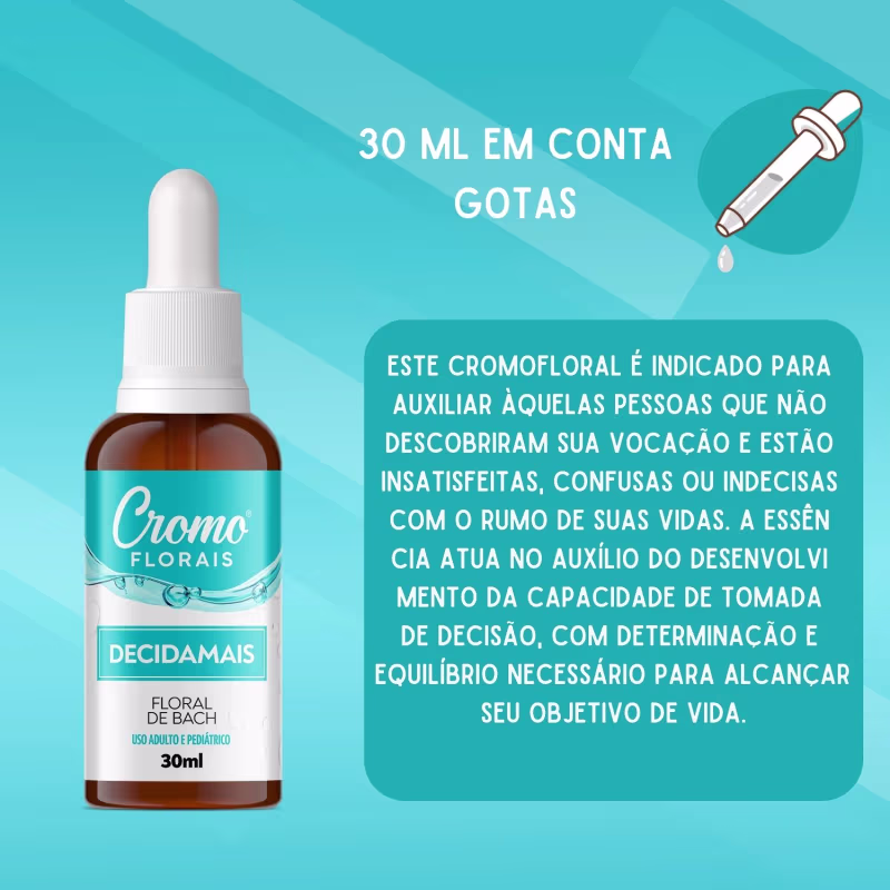 Floral De Bach Decidamais - Tomada De Decisao 30ml