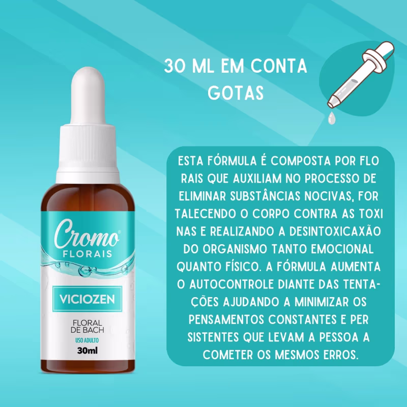 Floral De Bach Viciozen Controle Sobre o Vicio 30ml