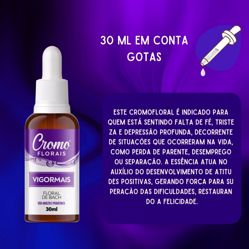 Floral De Bach Vigormais - Energia Fisica E Mental 30ml