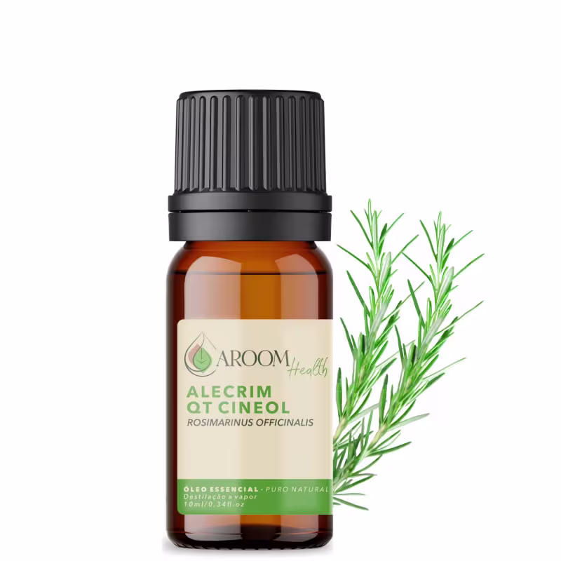 Óleo Essencial Alecrim Qt Cineol Puro - 10 Ml Aroom Health
