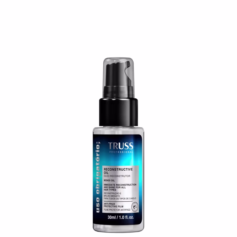 Kit Truss Frizz Zero - Shampoo 300ml + Condicionador 300ml + Uso Obrigatório Óleo 30ml