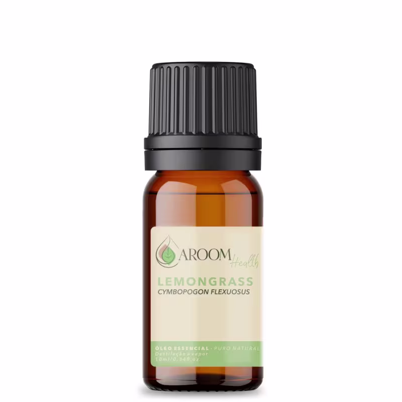 Óleo Essencial Lemongrass -  puro 10 ml Aroom Health