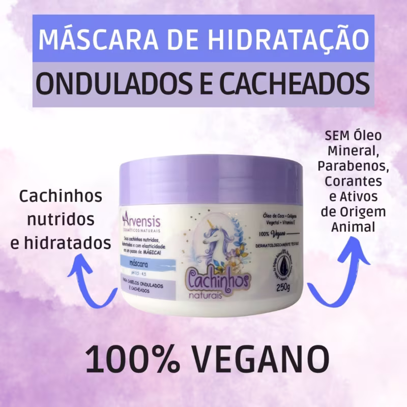 Kit Arvensis Cachinhos Ondulados Ativador + 2 Máscaras