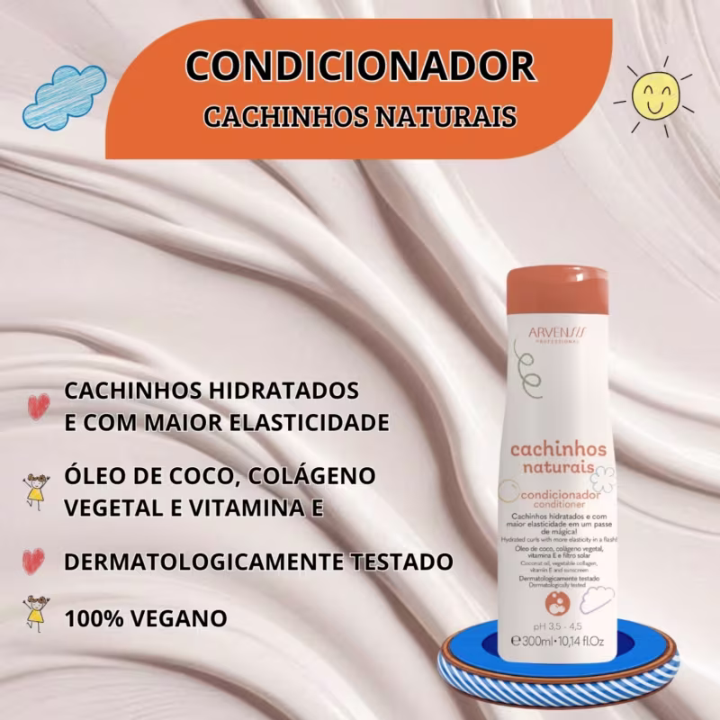 Kit Arvensis Cachinhos Sh Cond Ativador Crespos Geleia Alta