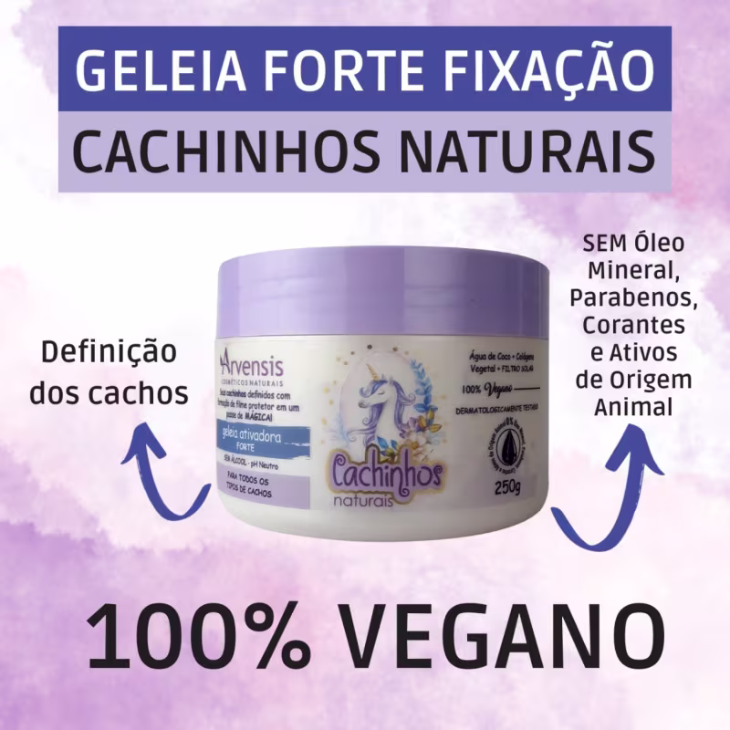 Kit Arvensis Cachinhos Sh Cond Ativador Crespos Geleia Alta