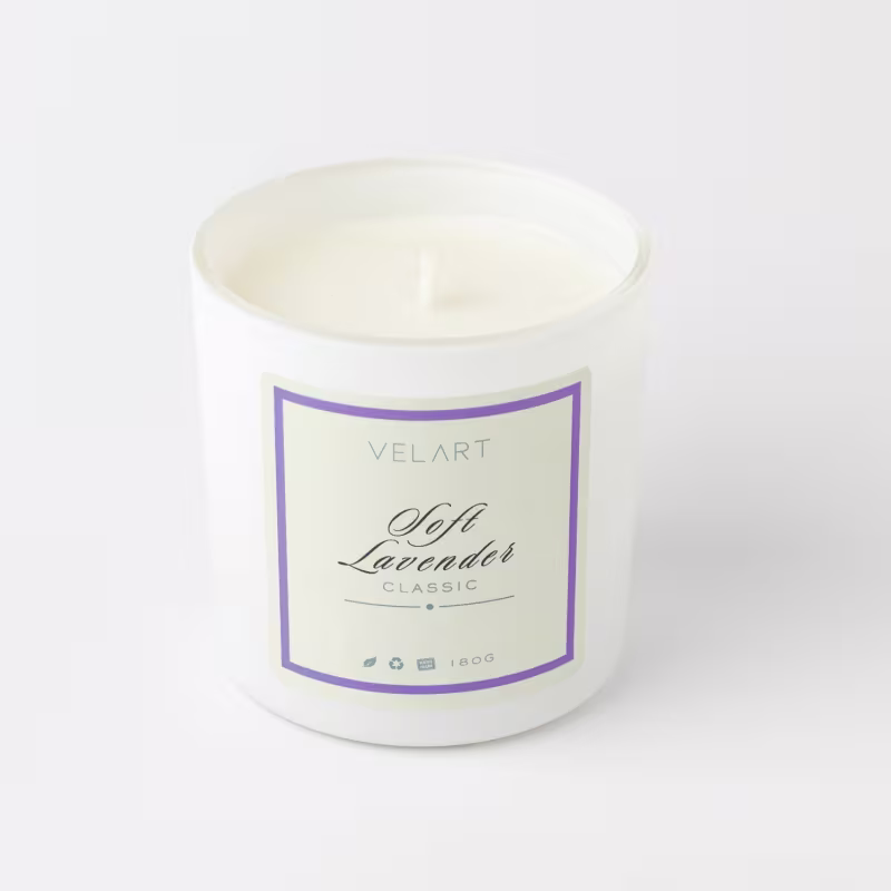 Vela Aromática Velart Classic Soft Lavender, 180g.