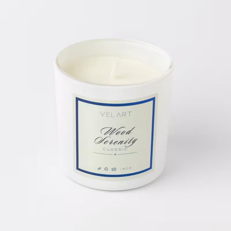 Vela Aromática Velart Classic Wood Serenity, 180g.