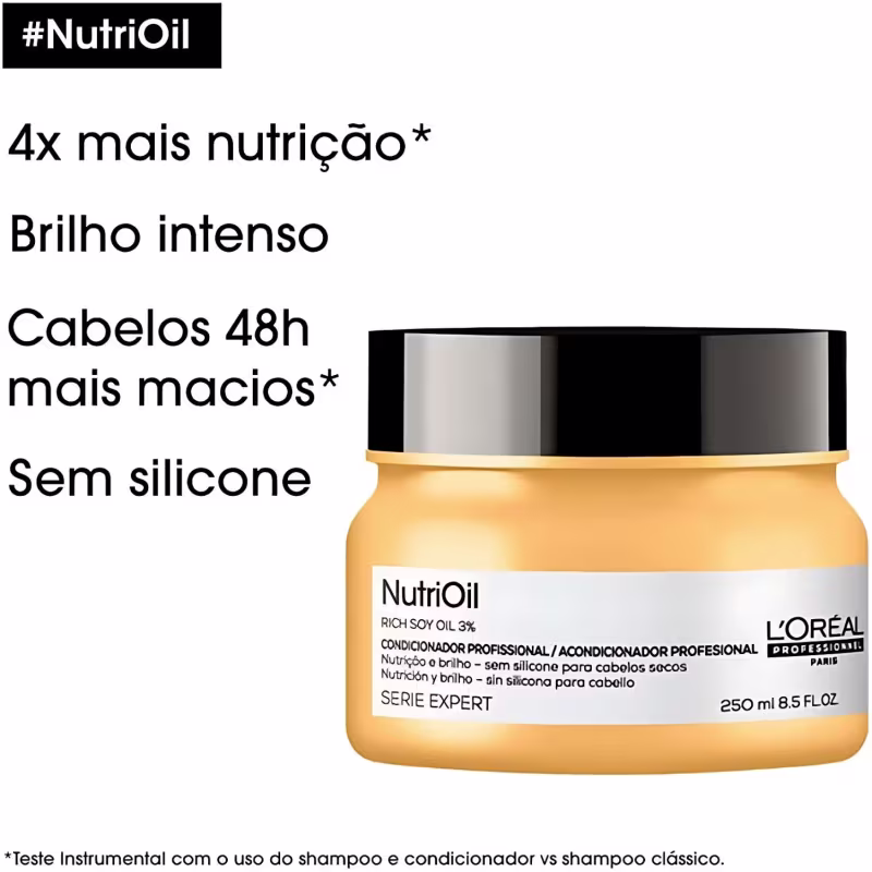 Kit L'Oréal Professionnel Serie Expert Absolut Repair Oil NutriOil Tratamento (2 Produtos)