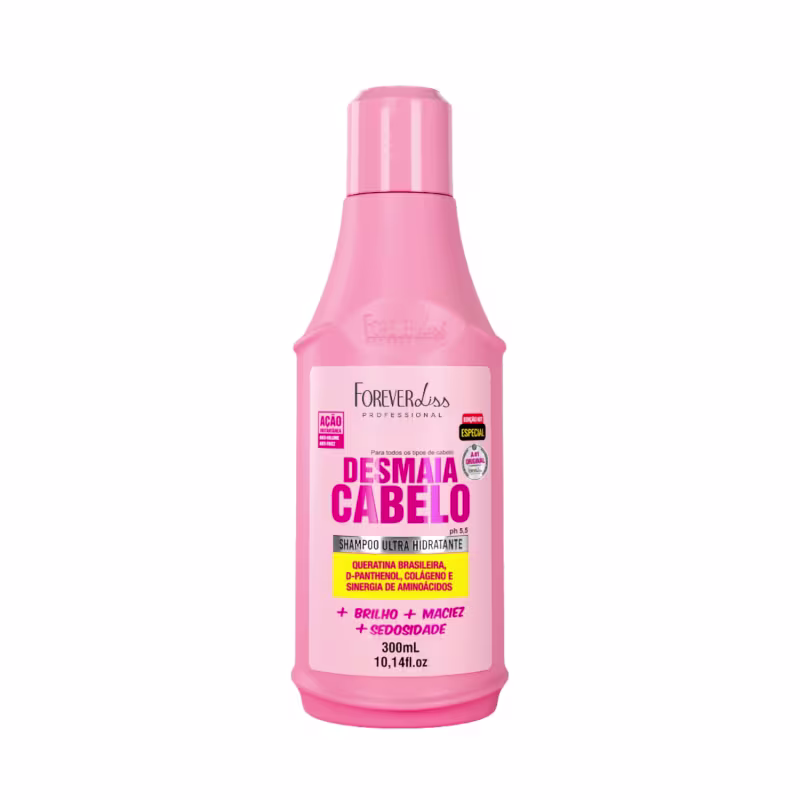 Kit Shampoo Máscara E Leave-in Desmaia Cabelo Forever Liss