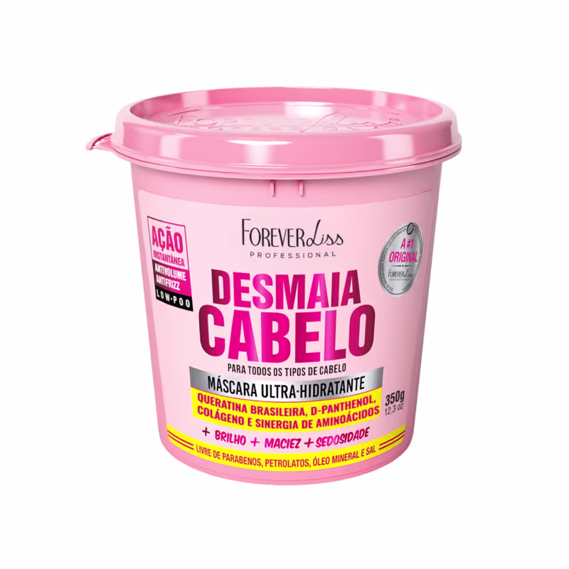 Kit Shampoo Máscara E Leave-in Desmaia Cabelo Forever Liss