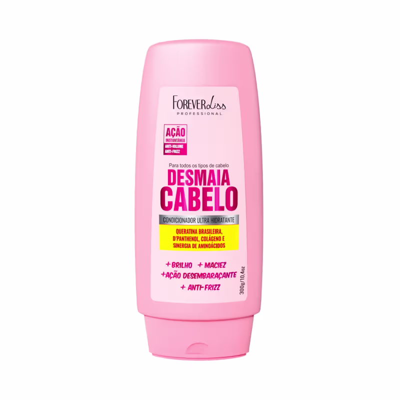 Kit Shampoo Condicionador Sérum Desmaia Cabelo Forever Liss