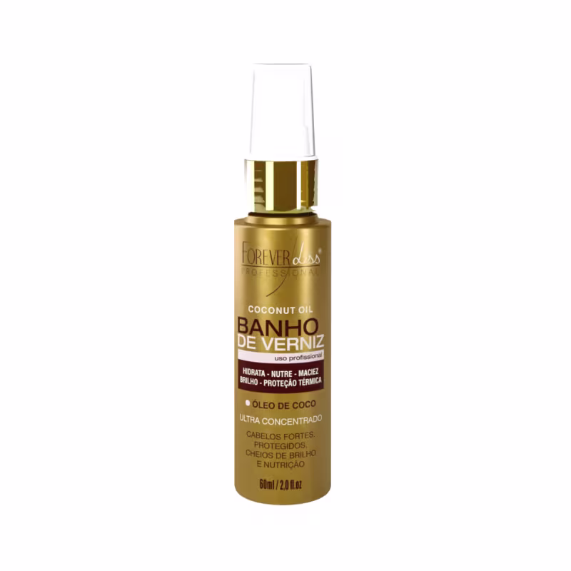 Kit Shampoo E Óleo Coco Hidratação Banho Verniz Forever Liss