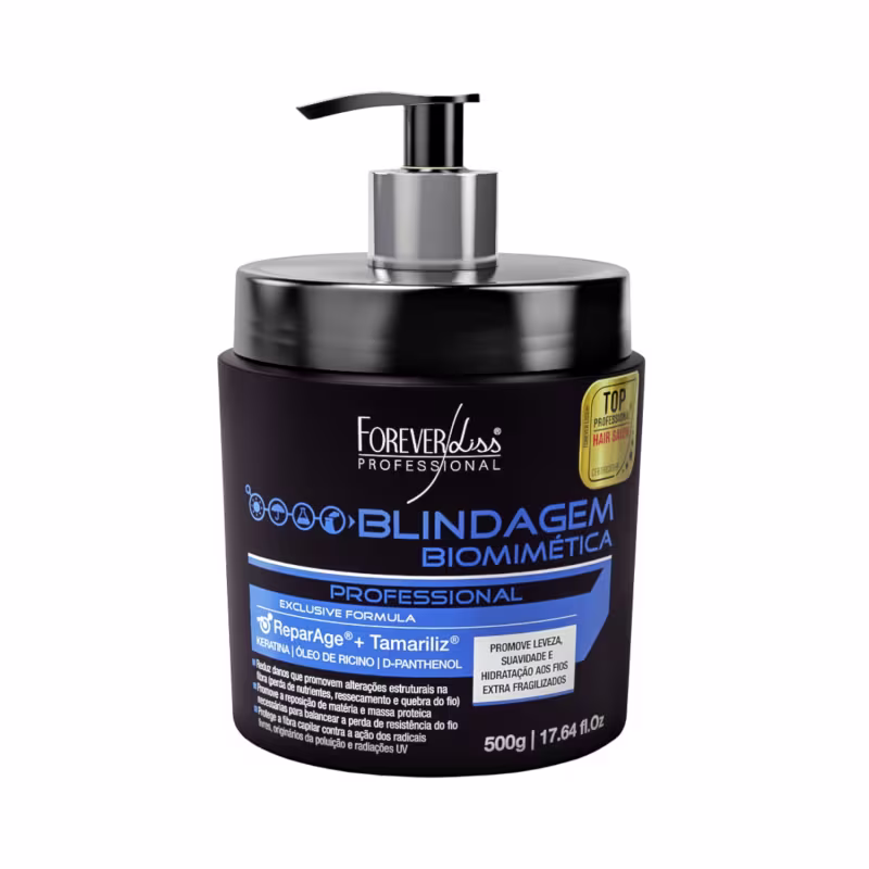 Kit Shampoo E Máscara Blindagem Capilar Maciez Forever Liss